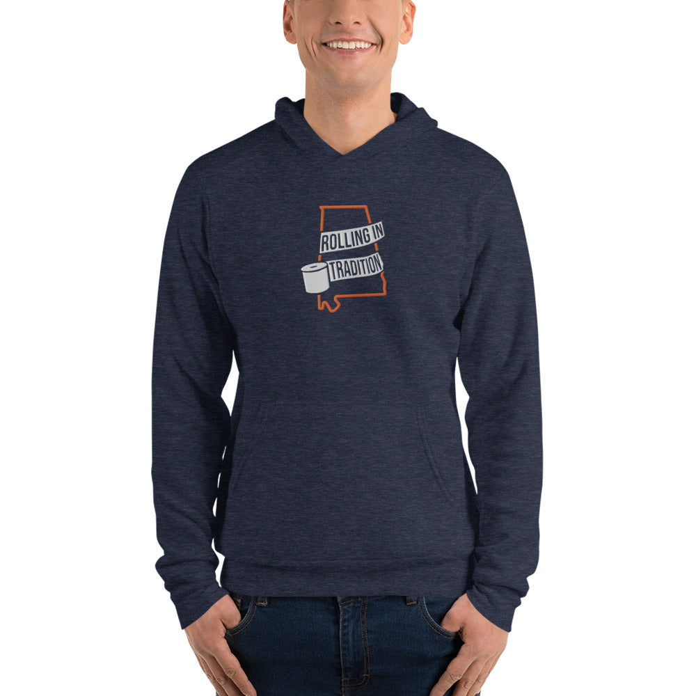 Embroidered Relaxed Hoodie - State Logo