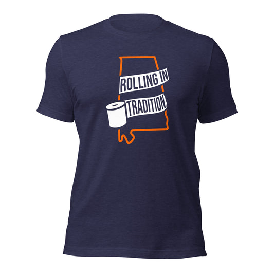 Blue T-shirt - Rolling in Tradition State Logo