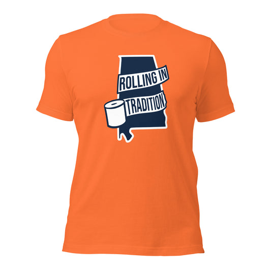 Orange T-shirt - Rolling in Tradition State Logo