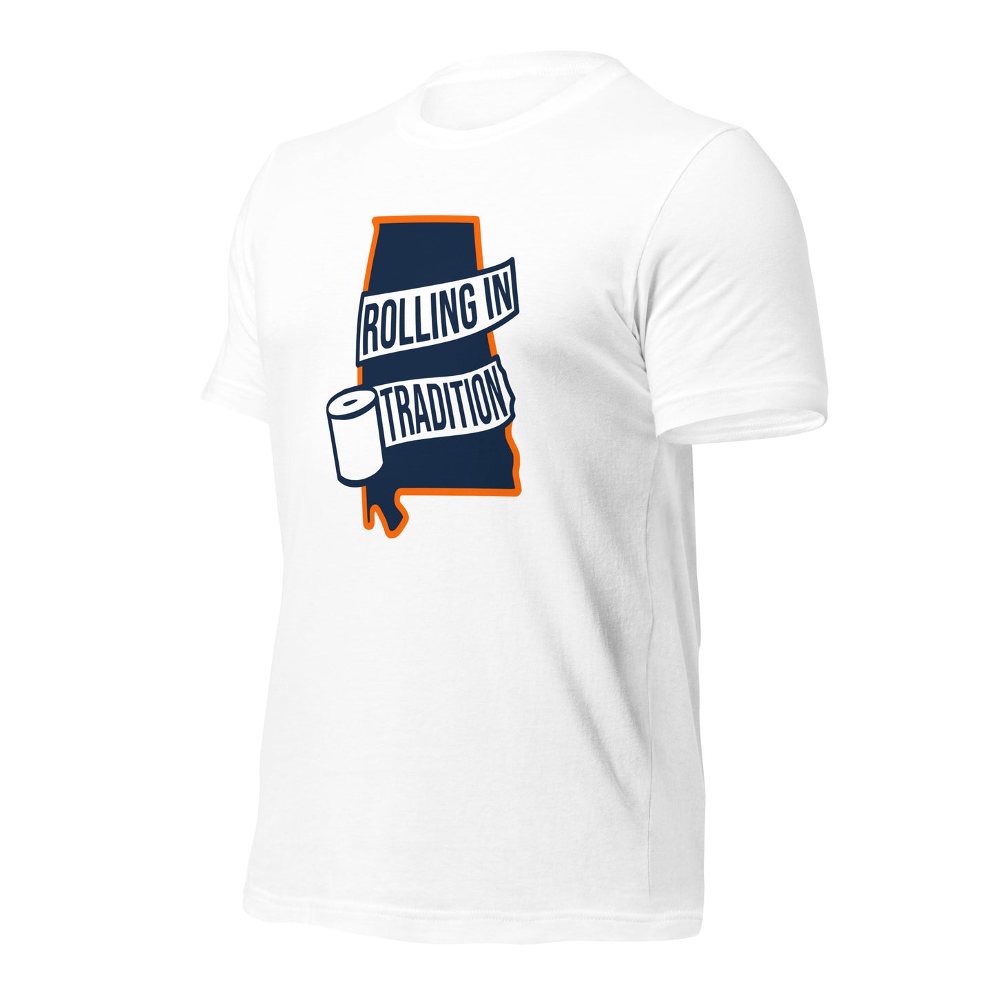 White T-shirt - Rolling in Tradition State Logo