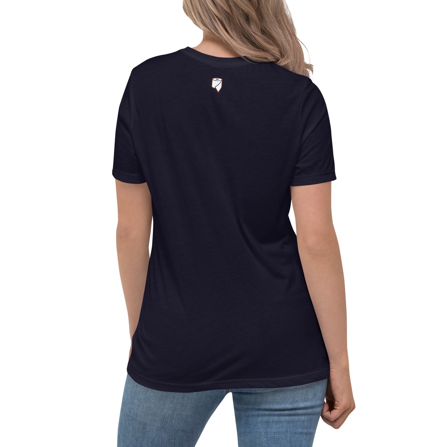 Women's Navy Bella T-shirt - Rolling in Tradition State Logo